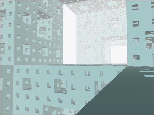 View from a Sierpinski Sponge